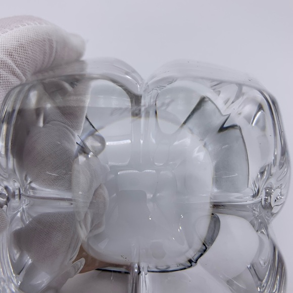 Orrefors (Signed) Crystal Lotus Design Votive/Bowl -Vintage Made in Sweden - Picture 6 of 10